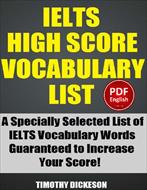 کتاب IELTS High Score Vocabulary List